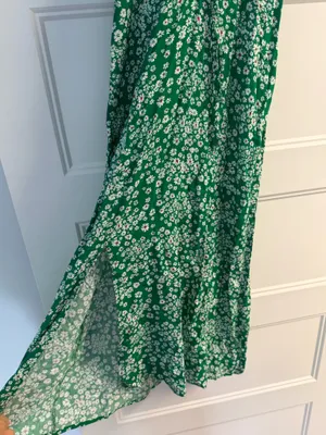 Green maxi floral dress thumbnail 2