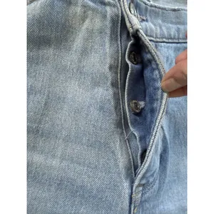 Abercrombie & Fitch The Dad High Rise Criss Cross Light Wash Jeans Size 14s/32 thumbnail 4