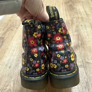 Dr Martens | 1460 Pascal Floral Black Leather Vintage Garden Combat Boots, EU 36 thumbnail 5