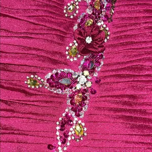 May Queen Pink Embellished Ruched Formal Party Evening dress Size 20 thumbnail 3