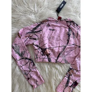 Civil Regime Concrete Forest Seamless Top Baby Pink Real Leopard Camo XL thumbnail 8