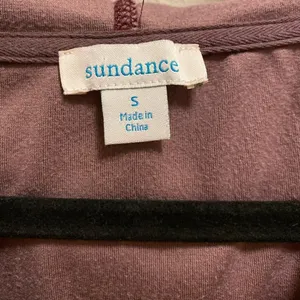 Sundance Aurora Purple Velour Drawstring Hoodie Size Small thumbnail 6
