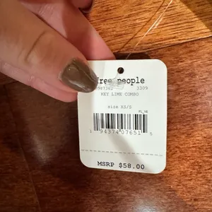 NWT Free People Movement On The Radar Lime Tie-Dye XS/S Impact Sports Bra thumbnail 4