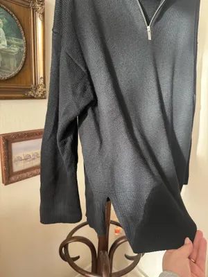 Aritzia Babaton 100% Wool Heavy Half Zip Sweater  thumbnail 5