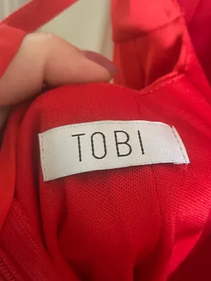 Tobi Red Mini Dress thumbnail 2