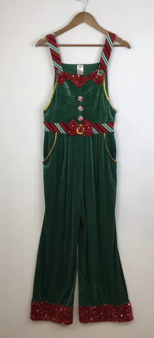 No Boundaries Juniors Christmas Jumpsuit Size Medium thumbnail 1