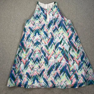 Cupcakes & Cashmere Abstract Colorful Mini Dress Women X-Small Sleeveless Halter thumbnail 1