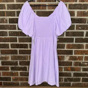 NWT Purple Old Navy Flutter Sleeve V-Neck Mini Swing Dress thumbnail 6