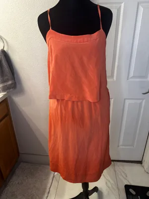 Madewell Mini Dress Burnt Orange thumbnail 2