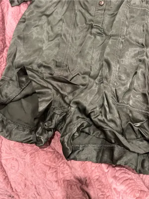 Olive Green Satin Button thumbnail 2