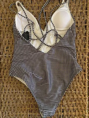 gingham one piece thumbnail 3