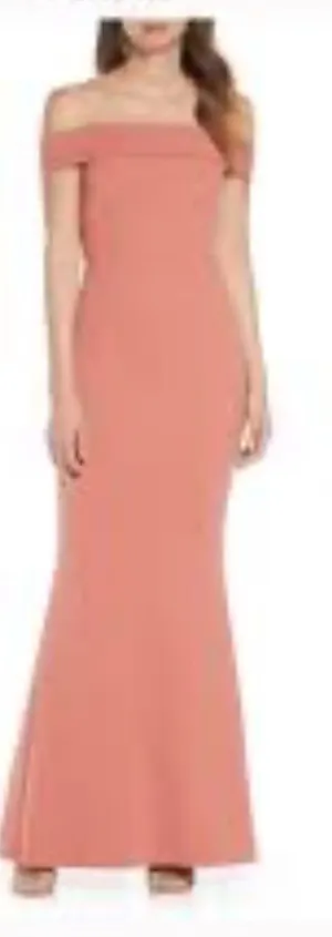 Katie May bridesmaid wedding Legacy Off The Shoulder Gown Size 2 NEW thumbnail 1