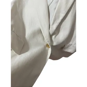 Aritzia Wilfred Linen Blazer Cream White Size 6 Summer Vacation‎ thumbnail 7