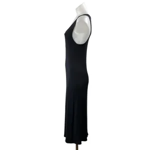 Aritzia Wilfred Free Women's Black Sleeveless Ribbed Knit Tank Midi Dress Size M thumbnail 2