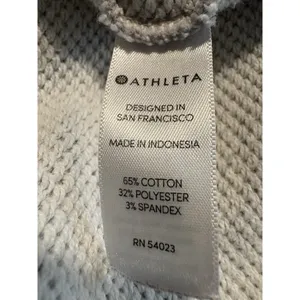 ATHLETA‎ Sweatshirt Cotton Blend Hoodie Grey Long Athleisure Workout Size Small thumbnail 14