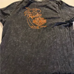 Harley Davidson Women’s Short Sleeve Gray Tee Logo Skull Florida XL? T-shirt thumbnail 5