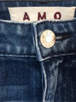 AMO Twist Dark Vintage Blue Wash Women Mid Rise Ankle Jeans Size 25 NWOT thumbnail 14