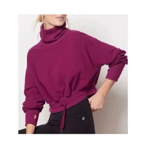 Sweaty Betty Melody Luxe Fleece Sweatshirt in Amaranth Pink Size Small 6 thumbnail 3