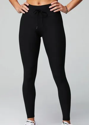 Fabletics Oasis Rib High Waisted Leggings In Black thumbnail 1