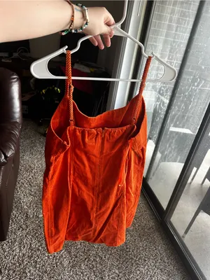Orange Corduroy Slip Dress Target Wild Fable thumbnail 2