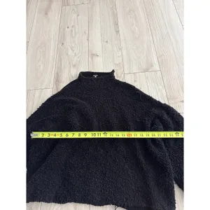Free‎ People "Cuddle Up" pullover Black Mock Neck Oversized Sweater Soze Small thumbnail 4