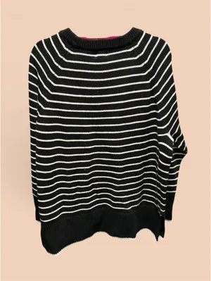 a new day Black and White Striped Crew Neck Sweater thumbnail 2