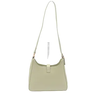 Unbranded Shoulder Bag Womens Medium Hobo Sage Green Gold Clasp Excellent thumbnail 2