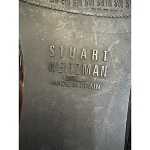 Stuart Weitzman Black Patent Ballet Slippers‎ Size 6.5 Silver Buckle 1/2" Heel thumbnail 8