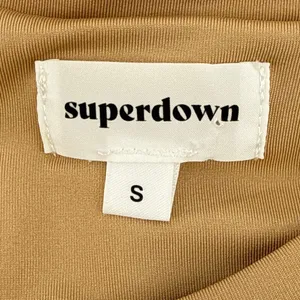 Superdown Cory Ruched Side Mini Dress Tan Nude Sleeveless Revolve Size S‎ EUC thumbnail 7