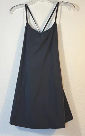 OFFLINE by Aerie Real Me Exercise Mini Dress Black Active Athletic Cutout XS thumbnail 3