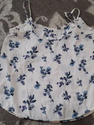 Abercrombie & Fitch White Camisole with Blue Floral Print thumbnail 3