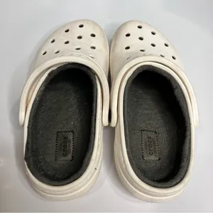 Crocs lined clogs‎ originals size 6 white thumbnail 5