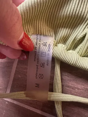 Olive Green Ribbed Triangle Bikini Set Size M Size M thumbnail 7