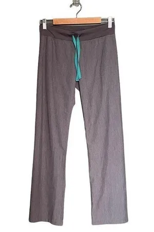 Figs Livingston Basic Scrub Pants Yoga Waistband Straight Leg Gray Size XXS 2XS thumbnail 2