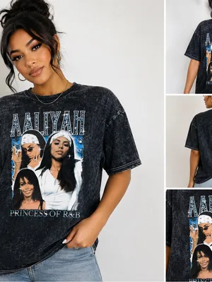 Anvil Black Graphic Aaliyah Tee thumbnail 2