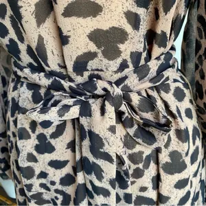 Whistles Flounce Dress Brushed Cheetah‎ Flippy Dress Career Wear thumbnail 11