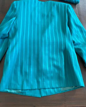 Executive Collection Vintage Teal Pinstripe Suit thumbnail 10