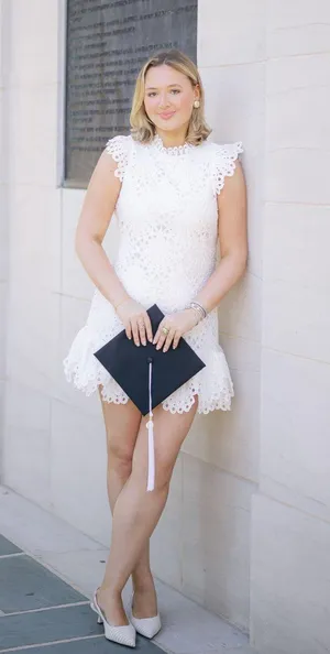 Aqua mock neck lace shift dress thumbnail 3