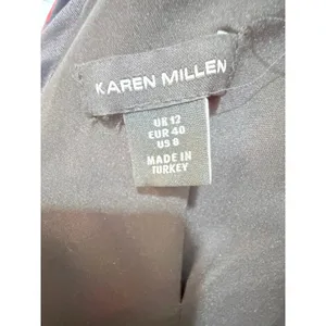 Karen‎ Millen Rose Floral High Neck Bow Back Double Sleeve Maxi Midi Dress US 8 thumbnail 5
