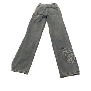 Pacsun Butterfly Patch Women’s '90s Boyfriend Jeans, Size 26, Short Length. thumbnail 4