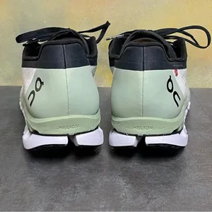 On Cloudboom 1 Women's Running Shoes in White/Black/Green Size 10 thumbnail 9