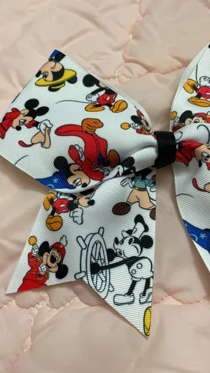 Disney Many faces Of Mickey hair Bow thumbnail 4