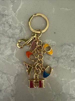 Gold-Tone Multi-Color Charm Keychain unbranded thumbnail 2
