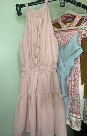 Japna Pink Open Back Dress thumbnail 3