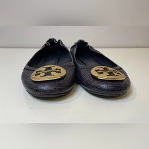 Tory Burch Women’s Python Leather‎ Reva Flats Shoes Size 6 thumbnail 3