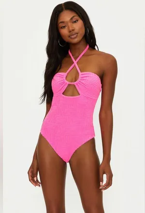 Beach Riot Phoenix One Piece Strawberry Moon Terry, Size Medium, $168 thumbnail 3