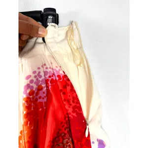 Cordelia Women’s Size 6 Multicolor‎ Abstract Print Pleated Cotton Skirt thumbnail 6