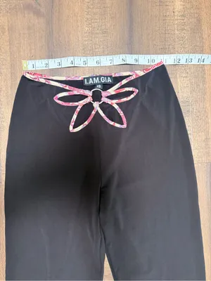 I.AM.GIA. Renalee Flower Cut Out Legging Pants Flare‎ Y2K XS thumbnail 6