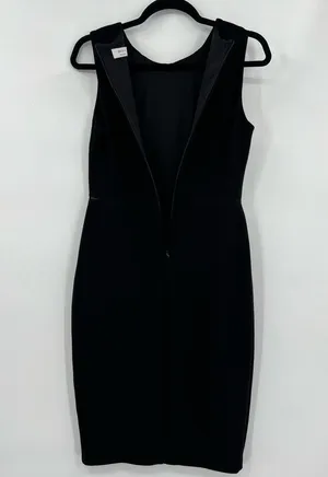 Bailey44 Sheath Midi Dress Sleeveless Cut Outs Zipper Lined Black Size Medium thumbnail 8