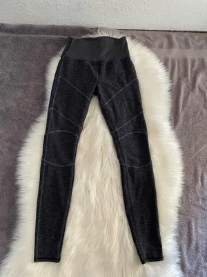 Alo Alosoft Revel Leggings Black/Gray Heathered thumbnail 8